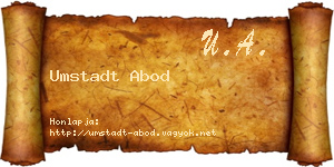 Umstadt Abod névjegykártya